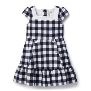 Janie and Jack Gingham Ponte Dress